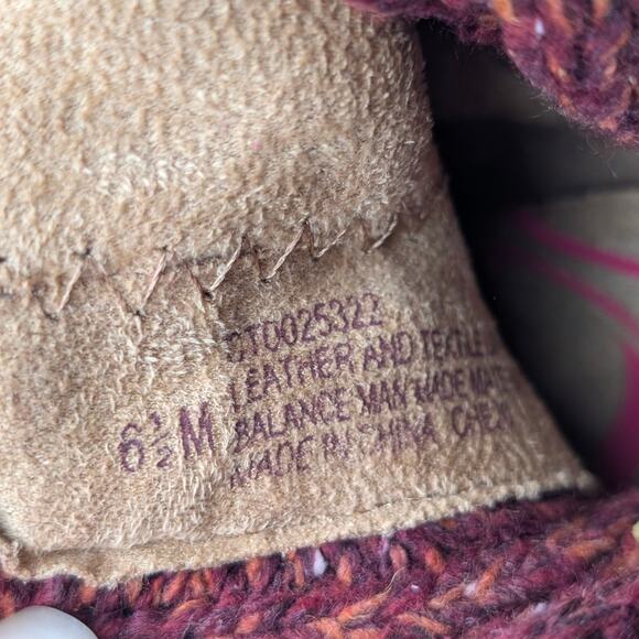 Comfortiva Rawnie Ankle Bootie Knit Collar Women's Red Suede Size US6.5M EU37 - Picture 7 of 12